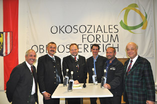 vlnr.: Ing. Wolfgang Neumann, Ludwig Schurm, Dr. Josef Stockinger, Mag. Johannes Brandl, Michael Kornek, Mag. Helmut Eiselsberg  